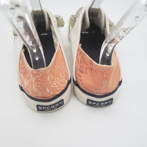 SPERRY Seacoast Isle Sneakers White Coral Shoes Womens Size 7 - Picture 3 of 12